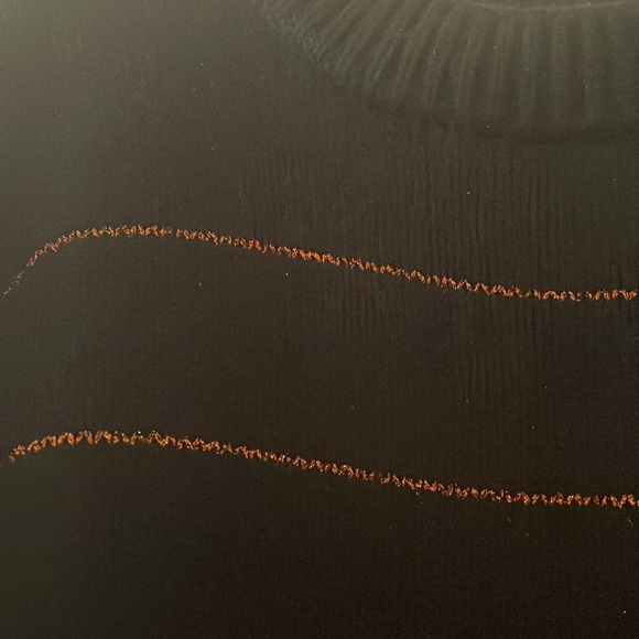 45% off! La Ligne Marin Wool & Cashmere Black and Copper Striped Sweater - Picture 6 of 7